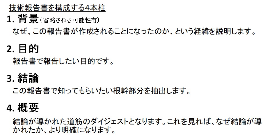 ビジネス文書 と技術報告書の共通点と違い 技術者育成研究所